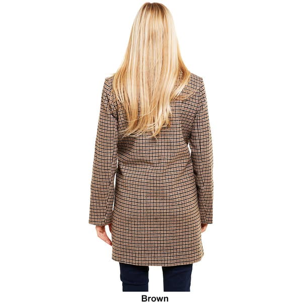 Womens Steve Madden Double Breasted Boyfriend Blazer Wool Coat