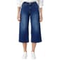 Plus Size Royalty 23 Wide Leg Raw Hem Capri Jeans - image 1