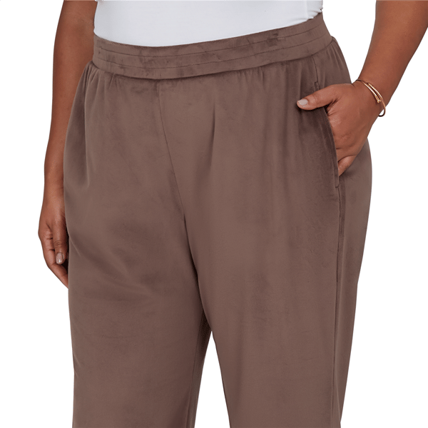 Plus Size Alfred Dunner Luxe Be A Lady Soft Luxe Knit Lounge Pant