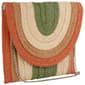 D''Margeaux Straw Flap Clutch - Tan/Multi - image 3