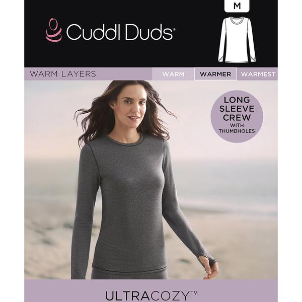 Womens Cuddl Duds® Ultra Cozy Long Sleeve Crew Neck
