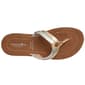 Womens Caribbean Joe Metallic Multi Thong Sandals - image 5
