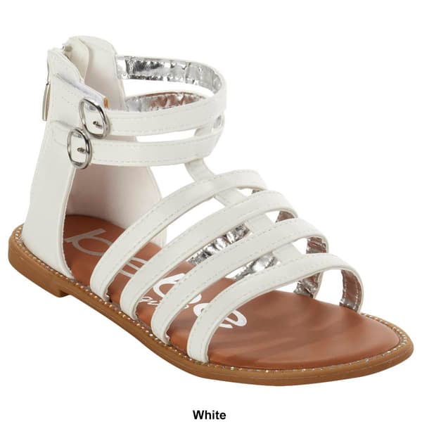 Big Girls Bebe Gladiator Rhinestone Sandals
