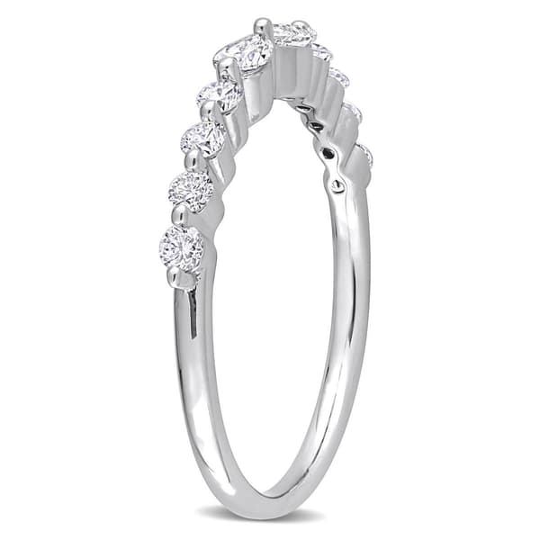 Platinum Plated 5/8ctw. Lab Grown Diamond Ring