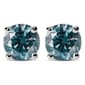 Haus of Brilliance 1/2ctw. Lab Grown Blue Diamond Stud Earrings - image 2