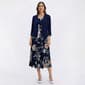 Petite Studio One 3/4 Sleeve Floral Pleated Waist Jacket Dress - image 1