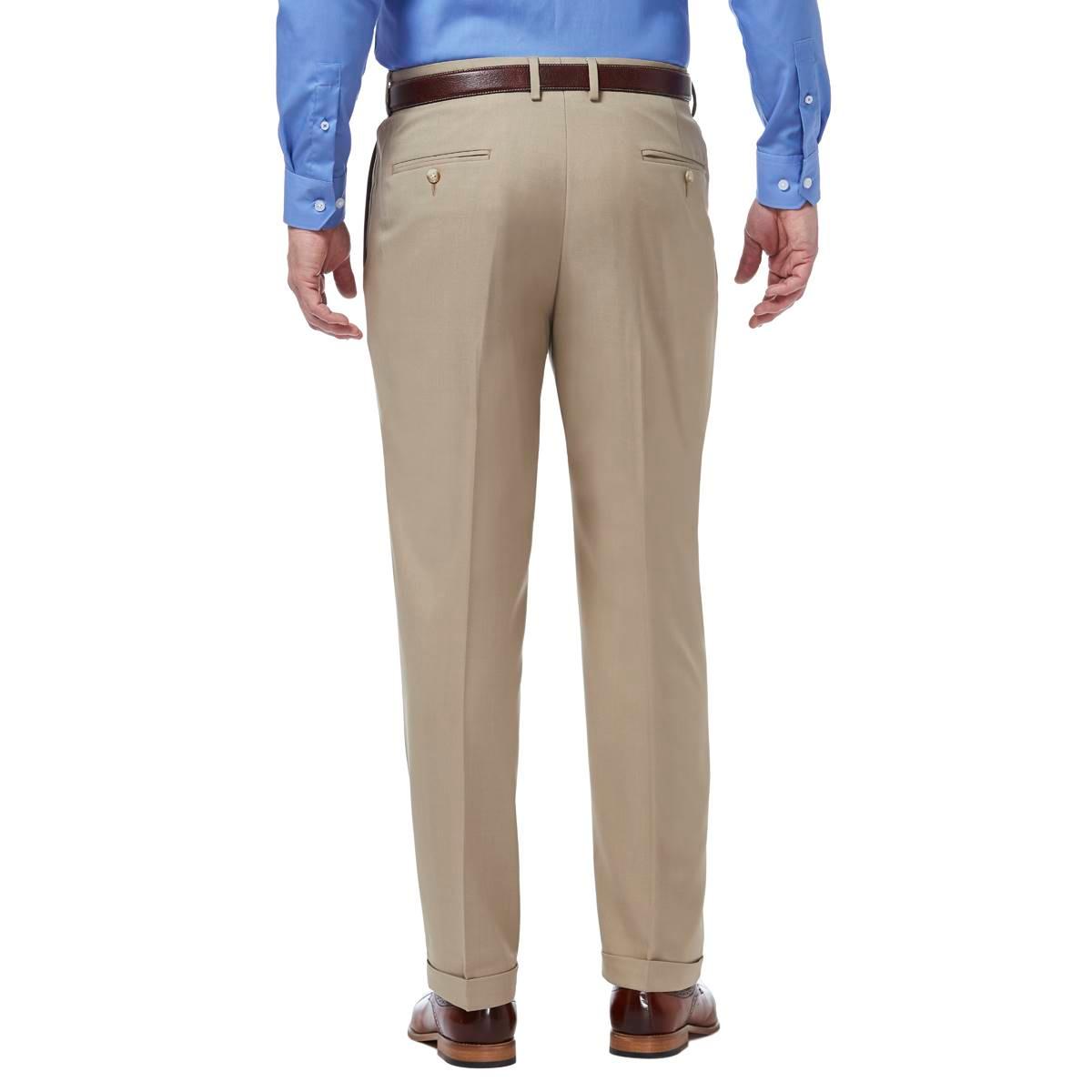 Mens Haggar® Premium Comfort Classic Fit Pleat Front Dress Pant