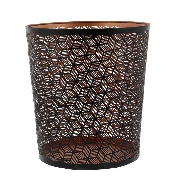 9th & Pike(R) Small Metallic Geometric Waste Bin