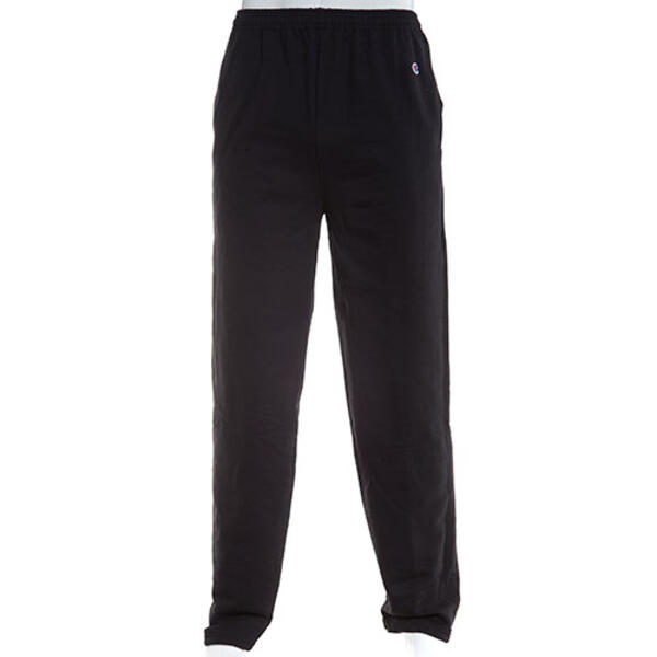 Mens Champion Open Bottom Fleece Pants with Pocket - image 
