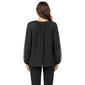 Womens Zac & Rachel Long Sleeve Floral Front Blouse - image 2