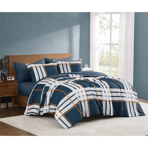 Truly Soft Henry Plaid 3pc. Reversible Duvet Set