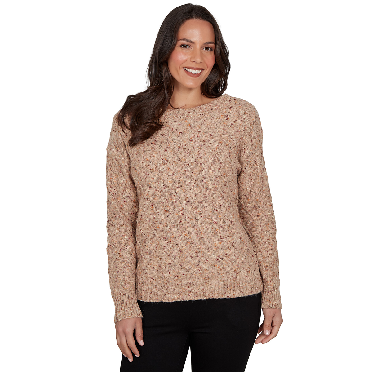 Womens Skyes the Limit Fashion Essentials Solid Long Sleeve Cre
