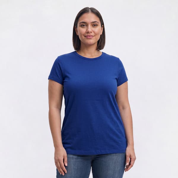 Plus Size Architect(R) Short Sleeve Ribbed Crew Neck Tee - image 