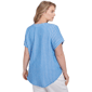 Plus Size Ruby Rd. Tinted Tides Stripe Embellished Blouse - image 2