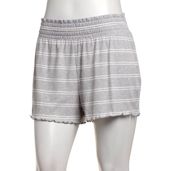 Womens Rene Rofe(R) Stripe Smocked Waist Pajama Shorts - image 