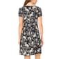 Womens MSK Short Sleeve Floral Three O-Ring A-Line Dress - image 2