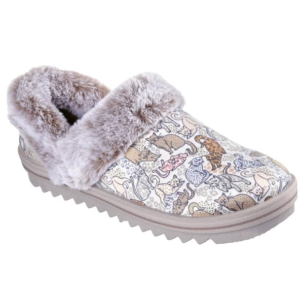 Womens Skechers Slip-ins&#174; Bobs Cozy Kiss - B Purrfect Slippers