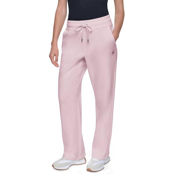 Womens DKNY Sport Fleece Logo Patch Ds Open Leg Pant - image 