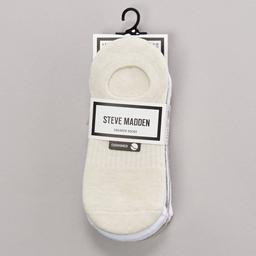 Womens Steve Madden 6Pk Solid Sneaker Sock