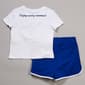 Girls (7-16) No Comment Gingham Heart Tee w/ Dolphin Short Set - image 2