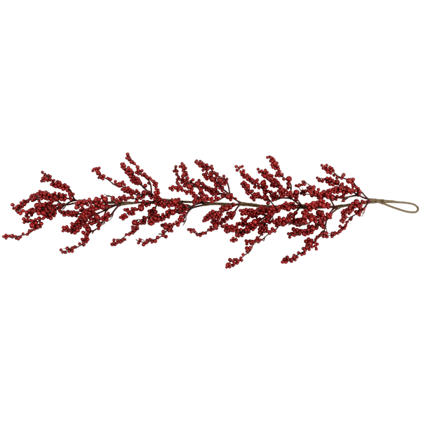 Northlight 45in. Red Artificial Berries Christmas Garland - image 