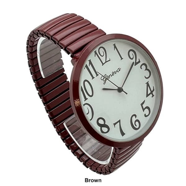 Womens Olivia Pratt&#8482; Super Large Face Stretch Strap Watch - 20108