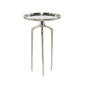 9th & Pike® Contemporary Silver Aluminum Raised Edge Accent Table - image 3