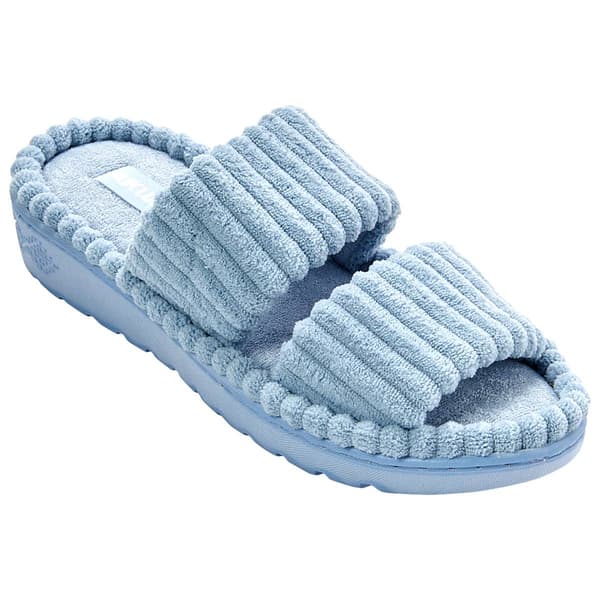 Womens Muk Luks Rib Terry Contour Slide - image 