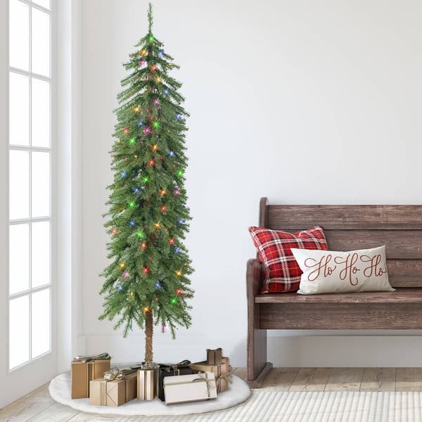 Puleo International 6ft. Pre-Lit Alpine Artificial Christmas Tree