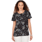 Womens Emaline Seabreeze Essence Short Flutter Sleeve Blouse Wit - image 1