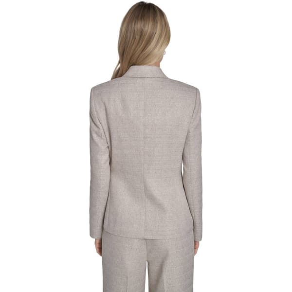 Womens Calvin Klein Long Sleeve Button Textured Blazer