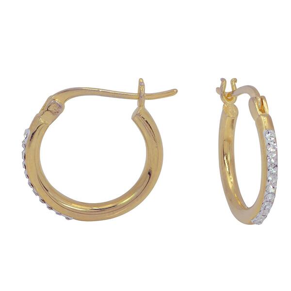 10kt. Yellow Gold Polished Hoop Earrings - image 