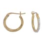 10kt. Yellow Gold Polished Hoop Earrings - image 1