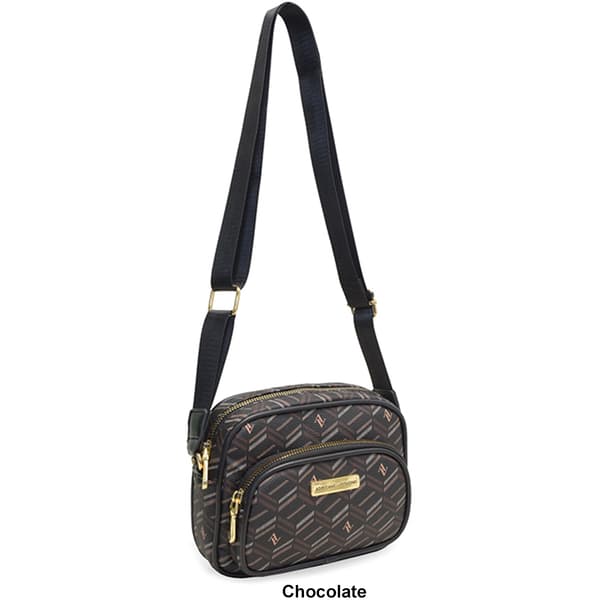 Adrienne Vittadini Mini Signature Multi Pocket Crossbody