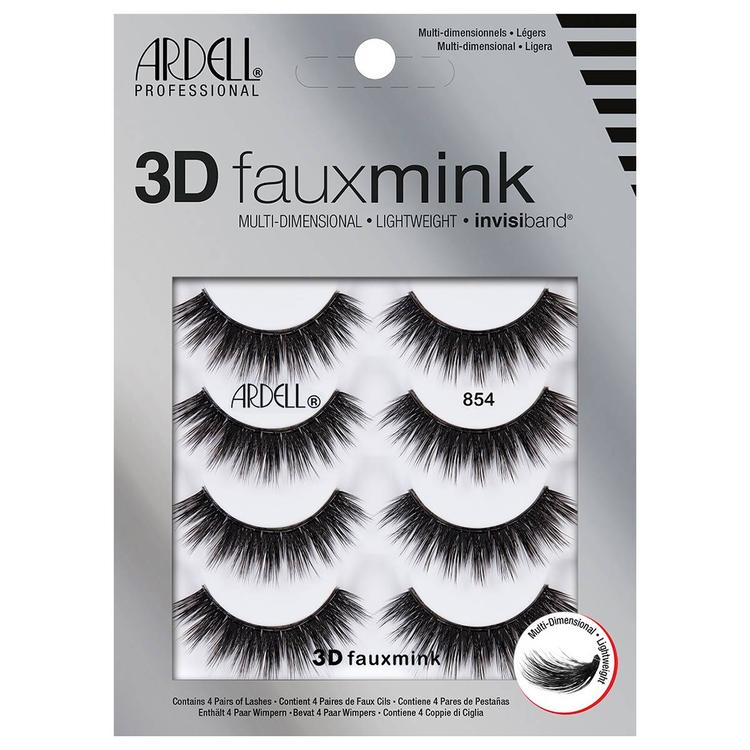 Ardell(R) 3D Faux Mink False Eyelashes #854 - 4 Pack