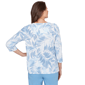 Womens Alfred Dunner St. Augustine Monotone Leaf Print Split Nec - image 2