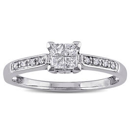 Eternal Promise&#40;tm&#41; 10kt. White Gold Princess Engagement Ring