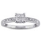 Eternal Promise&#40;tm&#41; 10kt. White Gold Princess Engagement Ring - image 1