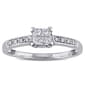 Eternal Promise(tm) 10kt. White Gold Princess Engagement Ring - image 1