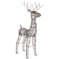 Northlight 45.5in. LED Rattan Deer Outdoor Christmas Décor - image 3
