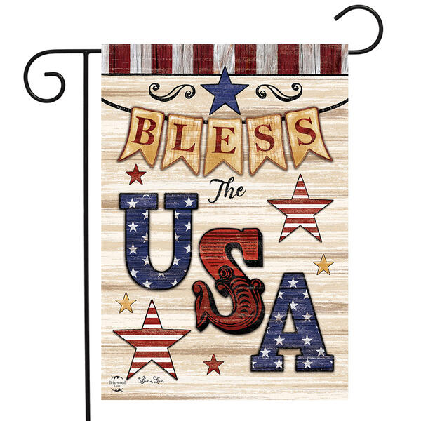 Briarwood Lane Bless the USA Garden Flag - image 