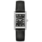 Womens Caravelle Crystal Accent Leather Strap Watch - 43L222 - image 1