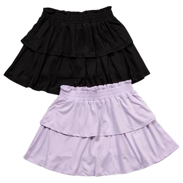 Girls (7-12) BTween® 2pk. Solid Ruffle Skorts