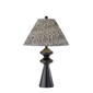 Adesso Dahlia Large Table Lamp with Navy/White Fabric Shade - image 1