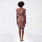 Womens Connected Apparel Short Sleeve Damask Sarong Wrap Dress - image 2