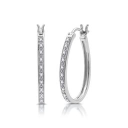 Nova Star® 1/10ctw. Lab Grown Diamond Huggie Hoop Earrings