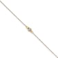 Gold Classics(tm) 14kt. White Gold Rope Two-Tone Diamond Cut  Anklet - image 1