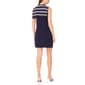 Womens MSK Stripe Tie Neck Sweater Dress - image 4