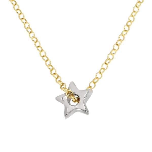 Steve Madden Puffy Star Pendant Necklace