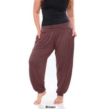 Plus Size White Mark Comfortable Solid Harem Pants - Boscov's